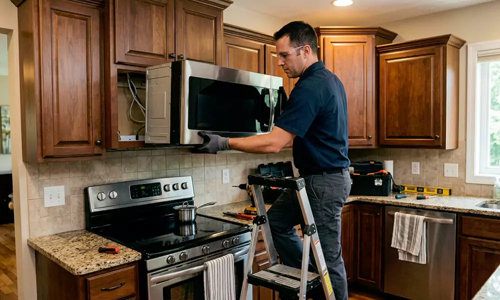 Microwave Installation in Palmer, MA